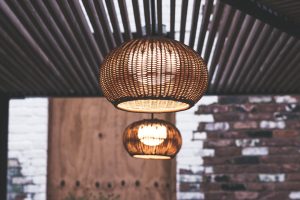 Photo bamboo lighting