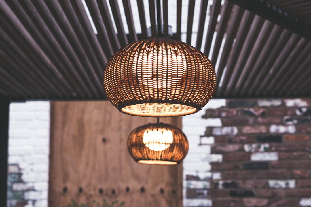 Photo bamboo lighting